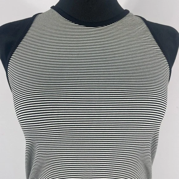 BCBGeneration Stripped Black, White Seamless Racerback Dress,Small/Medium - Picture 10 of 10